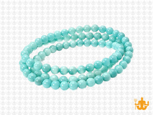 4mm Amazonite Round Beads 15.5" dyed [4d51]