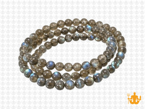 4mm Labradorite Round Beads 15.5" natural [4r40]