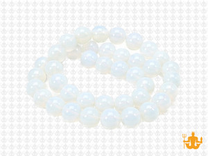 8mm Moon Quartz Round Beads 15.5" synthetic [8a79]
