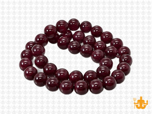 8mm Garnet Quartz Round Beads 15.5" synthetic [8a80]