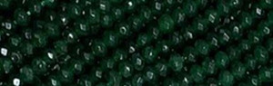 4mm Malachite Jade dyed Faceted Rondelle Beads 15.5" [v0331]