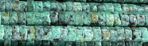 4mm Africa Turquoise Heishi Beads 15.5" [v0440]