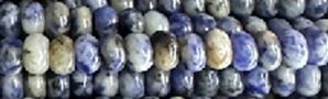 6mm Sodalite Rondelle Beads 15.5" [v0511]