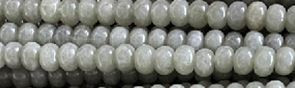 6mm Gray Jade dyed Rondelle Beads 15.5" [v0568]