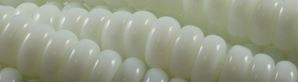 6mm White Quartz Rondelle Beads u93a76 15.5" synthetic [v0599h]