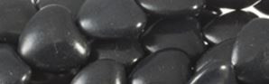 20mm Black Magnesite Heart Beads t442k 15.5" [v0660]