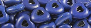 15mm Lapis Magnesite Heart Beads t408l 15.5" [v0679]