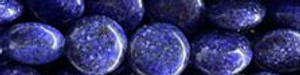 15mm Lapis Lazuli Puff Coin Beads 15.5" [v0723]
