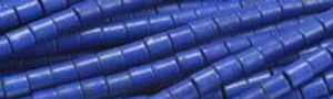 3x5mm Lapis Magnesite Tube Beads t540l 15.5" [v0998q]