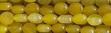 8x12mm Yellow Chalcedony Pebble Beads 15.5" [v1125]