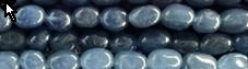 8x12mm Denim Jade dyed Pebble Beads 15.5" [v1149]