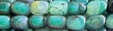 8x12mm Green Fire Agate Drum Beads 15.5" [v1218]