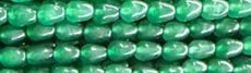 6x9mm Green Jade dyed Tear Beads 15.5" [v1323]