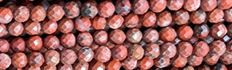 8mm Red Jasper Faceted Round Beads 15.5" [v1407]