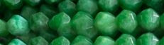 8mm Aventurine Faceted Hexagon Beads 15.5" [v1502]