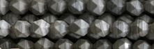 8mm Gray Jasper Faceted Hexagon Beads 15.5" [v1525]