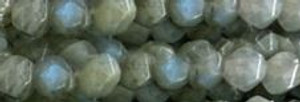 8mm Labradorite Faceted Hexagon Beads 15.5" [v1567]