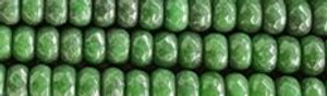 8mm Moss Jade dyed Faceted Rondelle Beads 15.5" [v1605]