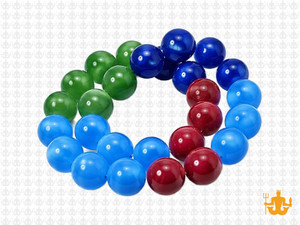 10mm  Multi-Colors Jade & Agate Beads 15.5" [10x67]