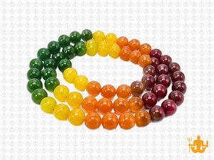 6mm  Multi-Colors Jade & Agate Beads 15.5" [6x58]