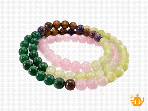 6mm  Multi-Colors Jade & Agate Beads 15.5" [6x65]