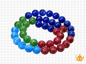 8mm  Multi-Colors Jade & Agate Beads 15.5" [8x67]