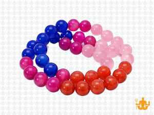 8mm  Multi-Colors Jade & Agate Beads 15.5" [8x69]