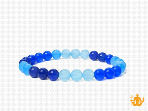 4mm Multi-Colors Jade Bracelet 7.5" [b1x53]