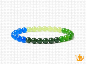 4mm Aventurine &  Jade Bracelet 7.5" [b1x80]