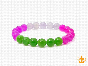 8mm Aventurine &  Jade Bracelet 7.5" [b3x66]