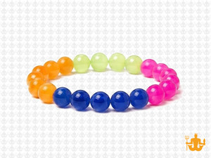 8mm Carnelian  & Jade Bracelet 7.5" [b3x68]