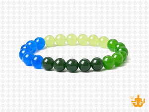8mm Aventurine &  Jade Bracelet 7.5" [b3x80]