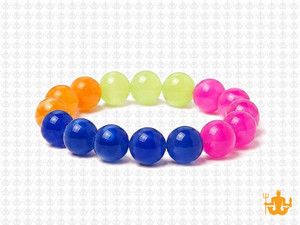 10mm Carnelian  & Jade Bracelet 7.5" [b4x68]