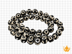 6mm Tibetan Dzi  Agate Round Beads 15.5" natural [6m71]