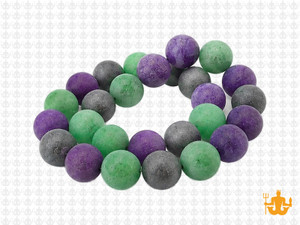 10mm Matte Amethyst, Aventurine, Hematite Round Beads 15.5", Natural [10x93m]