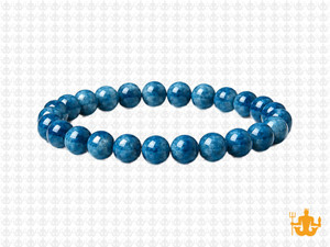 6mm Blue Apatite Bracelet 7.5", Natural [b2m8]