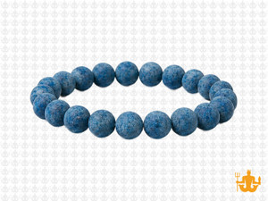 8mm Matte Blue Apatite Bracelet 7.5", Natural [b3m8m]