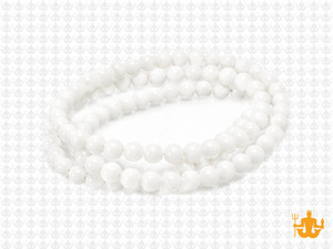 4mm White Obsidian Round Beads 15.5" [4b98]