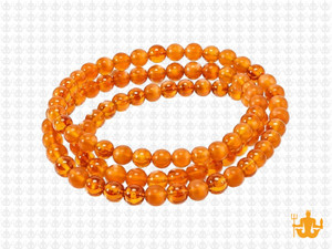 4mm Polish & Matte Topaz Round Beads 15.5" synthetic [4x23]
