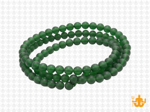 4mm Matte Malachite Jade Round Beads 15.5" dyed [4b77m]