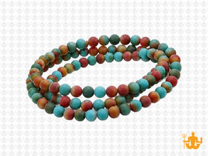 4mm Matte Rainbow Agate Round Beads 15.5" dyed [4f19m]