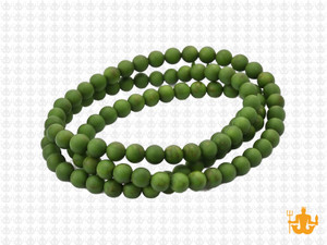 4mm Matte Green Magnesite Round Beads 15.5" [4tgm]