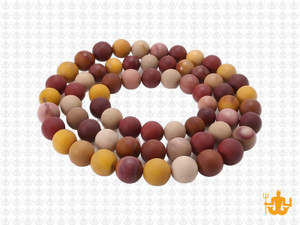 6mm Matte Mookaite Round Beads 15.5" natural [6r35m]