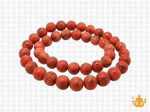 6mm Matte Red Jasper Round Beads 15.5" natural [6r12m]