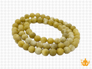 6mm Matte Olivine Jade Round Beads 15.5" natural [6b38m]