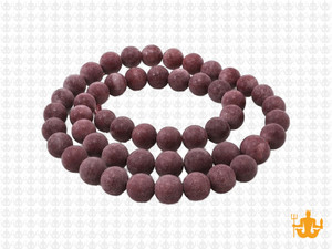 6mm Matte Plum Jade Round Beads 15.5" natural [6b66m]