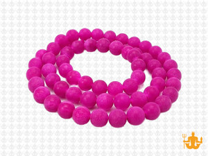 6mm Matte Rose Agate Round Beads 15.5" dyed [6f11m]