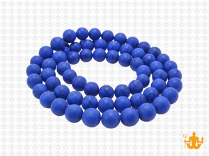 6mm Matte Lapis Magnesite Round Beads 15.5" [6tlm]