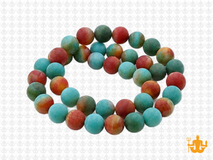 8mm Matte Rainbow Agate Round Beads 15.5" dyed [8f19m]
