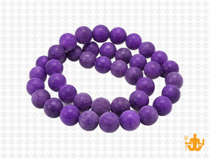 8mm Matte Purple Agate Round Beads 15.5" dyed [8f14m]